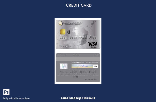 modello di credito aziendale con firma del visto limitato Grenada Cooperative Ba